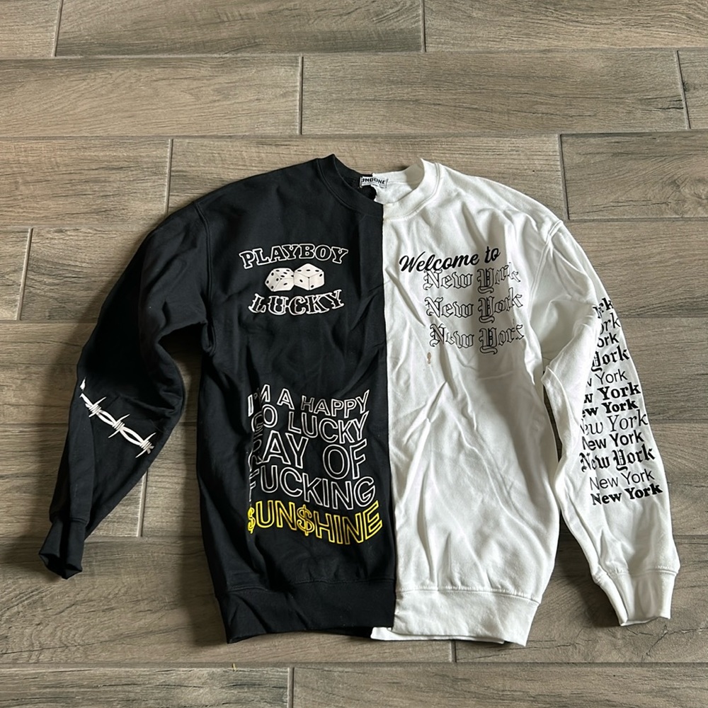 Undone one of a kind New York pullover sweatshirt